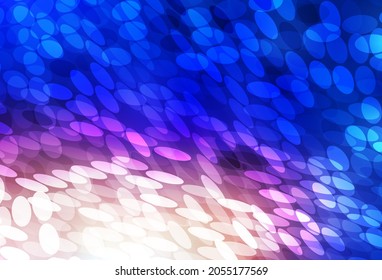 Light Blue, Yellow vector pattern with spheres. Illustration with set of shining colorful abstract circles. Pattern for textures of wallpapers.