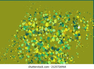 Light Blue, Yellow vector pattern with bubble shapes. Modern gradient abstract illustration with bandy lines. Marble style for your business design.