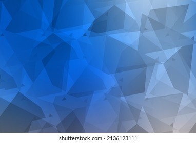 Light Blue, Yellow vector pattern with random polygonals. Simple colorful illustration with abstract gradient shapes. Background for a cell phone.