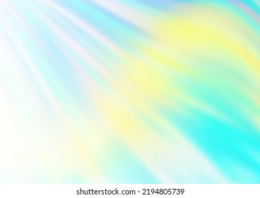 Light Blue, Yellow vector pattern with lava shapes. Colorful illustration in abstract marble style with gradient. Textured wave pattern for backgrounds.
