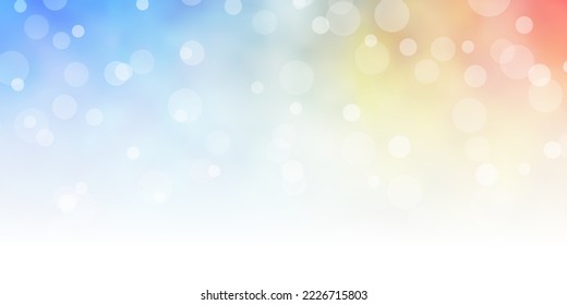 Light Blue, Yellow vector pattern with circles. Glitter abstract illustration with colorful drops. Pattern for wallpapers, curtains.