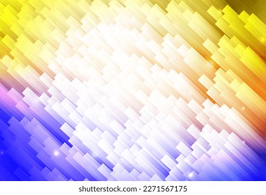 Light Blue, Yellow vector pattern with sharp lines. Glitter abstract illustration with colorful sticks. Smart design for your business advert.