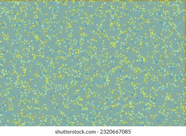 Light Blue, Yellow vector pattern with spheres. Abstract illustration with colored bubbles in nature style. Template for your brand book.