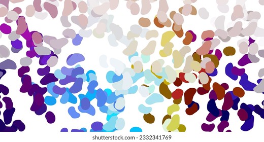 Light blue, yellow vector pattern with abstract shapes. Simple design in abstract style with gradient forms. Simple illustration for your web site.