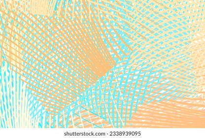 Light Blue, Yellow vector pattern with bent lines. An elegant bright illustration with gradient lines. Abstract design for your web site.