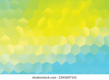 Light Blue, Yellow vector pattern with colorful hexagons. Simple background with colorful hexagons. Beautiful design for your business advert.