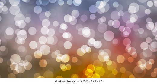 Light Blue, Yellow vector pattern with spheres. Glitter abstract illustration with colorful drops. New template for a brand book.