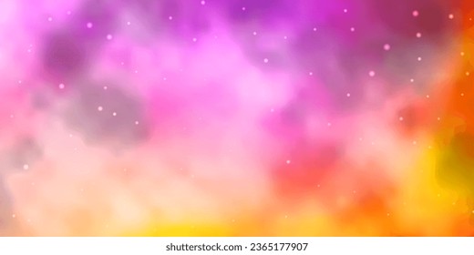 Light Blue, Yellow vector pattern with abstract stars. Colorful illustration in abstract style with gradient stars. Pattern for wrapping gifts.