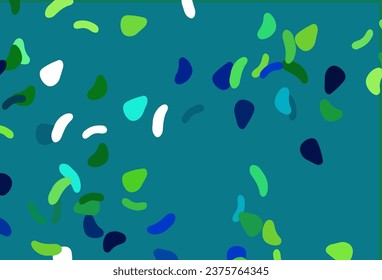 Light Blue, Yellow vector pattern with chaotic shapes. Illustration with colorful gradient shapes in abstract style. Modern design for your business card.
