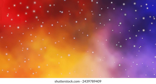 Light Blue, Yellow vector pattern with abstract stars. Colorful illustration with abstract gradient stars. Pattern for wrapping gifts.