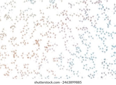 Light Blue, Yellow vector pattern with sharp lines, dots. Glitter abstract illustration with colorful sticks. Pattern for your busines websites.