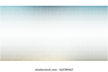 Light Blue, Yellow vector pattern of geometric circle shapes. Colorful mosaic banner. Geometric background with colored disks.