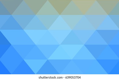 Light Blue, Yellow vector Pattern.  triangular template. Geometric sample. Repeating routine with triangle shapes. New texture for your design. Pattern can be used for background.