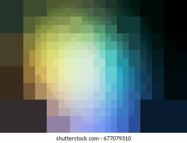 Light Blue, Yellow vector Pattern. New rectangular template. Geometric sample. Repeating routine with rectangle shapes.  texture for your design. Pattern can be used for background.