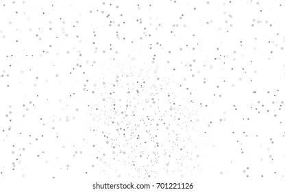 Light Blue, Yellow vector pattern with colored spheres. Geometric sample of repeating circles on white background in halftone style.