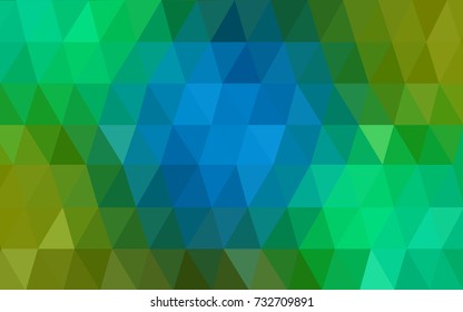 Light Blue, Yellow vector Pattern.  triangular template. Geometric sample. Repeating routine with triangle shapes. New texture for your design. Pattern can be used for background.