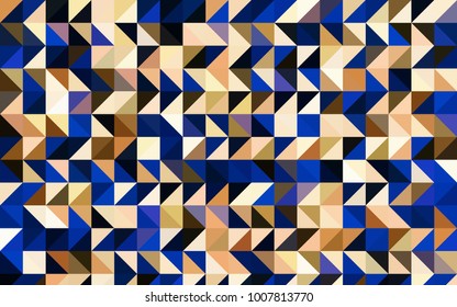 Light Blue, Yellow vector polygon abstract template. Shining colored illustration in a brand-new style. The template can be used as a background for cell phones.