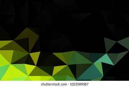 Light Blue, Yellow vector polygon abstract background. Creative geometric illustration in Origami style with gradient. A completely new design for your business.