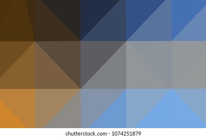 Light Blue, Yellow vector polygon abstract backdrop. Elegant bright polygonal illustration with gradient. Brand-new style for your business design.