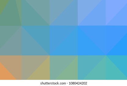 Light Blue, Yellow vector polygon abstract backdrop. Colorful illustration in polygonal style with gradient. Textured pattern can be used for background.