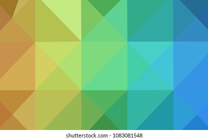 Light Blue, Yellow vector polygon abstract layout. A completely new color illustration in a  polygonal style. A new texture for your design.