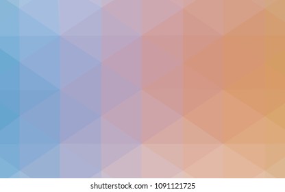 Light Blue, Yellow vector polygon abstract backdrop. Colorful illustration in polygonal style with gradient. Brand-new style for your business design.