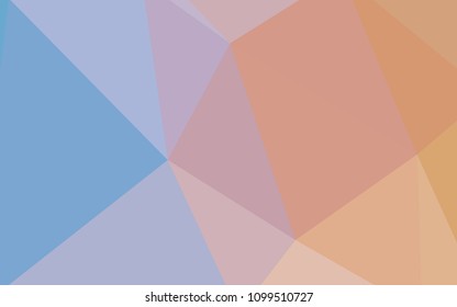 Light Blue, Yellow vector polygon abstract backdrop. A sample with polygonal shapes. Pattern for a brand book's backdrop.