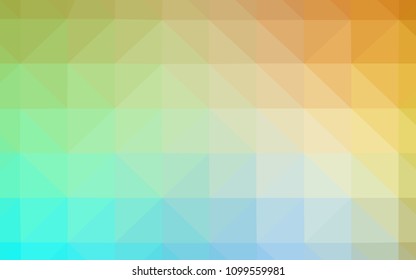Light Blue, Yellow vector polygon abstract layout. A sample with polygonal shapes. Pattern for a brand book's backdrop.