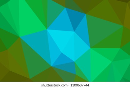 Light Blue, Yellow vector polygon abstract layout. Elegant bright polygonal illustration with gradient. Brand new style for your business design.