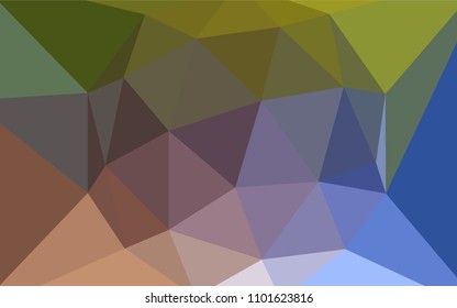 Light Blue, Yellow vector polygon abstract backdrop. Triangular geometric sample with gradient.  Completely new template for your banner.