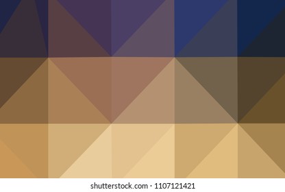 Light Blue, Yellow vector polygon abstract layout. Creative illustration in halftone style with gradient. A completely new design for your business.