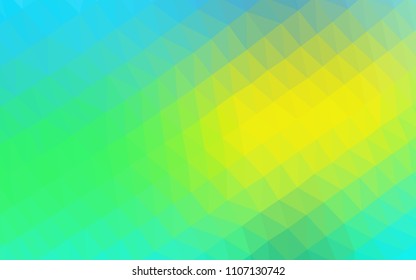 Light Blue, Yellow vector polygon abstract background. A completely new color illustration in a vague style. The completely new template can be used for your brand book.