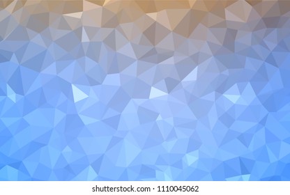 Light Blue, Yellow vector polygon abstract layout. Colorful illustration in polygonal style with gradient. Brand new design for your business.