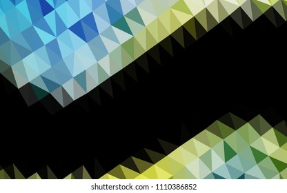Light Blue, Yellow vector polygon abstract background. Shining colored illustration in a Brand new style. Brand new style for your business design.