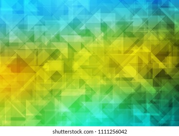 Light Blue, Yellow vector polygon abstract polygon abstract. Geometric illustration in Origami style with gradient.  The template can be used as a background for cell phones.