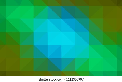 Light Blue, Yellow vector polygon abstract layout. A completely new color illustration in a polygonal style. Template for cell phone's backgrounds.