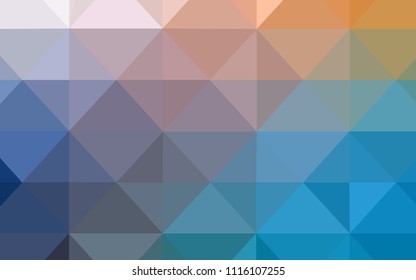 Light Blue, Yellow vector polygon abstract layout. Polygonal abstract illustration with gradient. New template for your brand book.