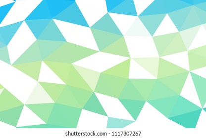 Light Blue, Yellow vector polygon abstract polygon abstract. Modern geometrical abstract illustration with gradient. Brand new design for your business.