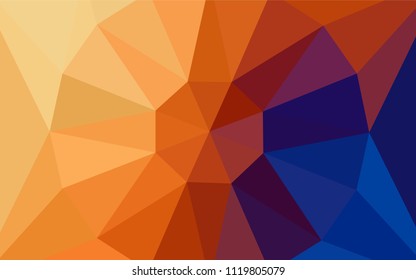 Light Blue, Yellow vector polygon abstract backdrop with a gem in a centre. Polygonal abstract illustration with gradient. Pattern for a brand book's backdrop.