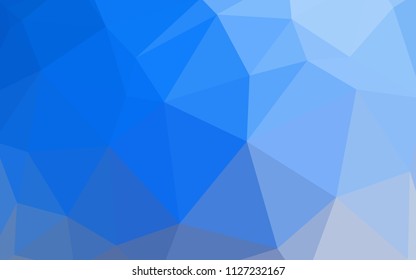 Light Blue, Yellow vector polygon abstract backdrop. Colorful illustration in abstract style with triangles. Completely new template for your banner.