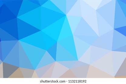 Light Blue, Yellow vector polygon abstract background. Modern abstract illustration with triangles. Textured pattern for your backgrounds.
