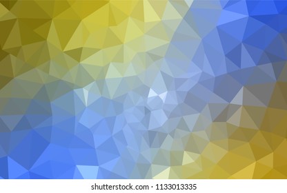 Light Blue, Yellow vector polygon abstract background. Colorful illustration in polygonal style with gradient. A new texture for your web site.