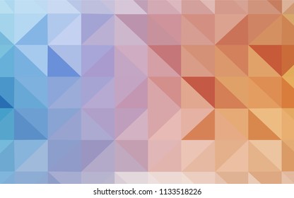 Light Blue, Yellow vector polygon abstract backdrop. Triangular geometric sample with gradient.  Completely new template for your banner.