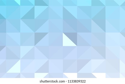 Light Blue, Yellow vector polygon abstract layout. A sample with polygonal shapes. Completely new template for your banner.