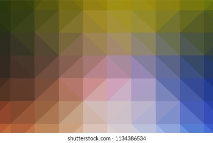 Light Blue, Yellow vector polygon abstract layout. Modern abstract illustration with triangles. Brand new style for your business design.