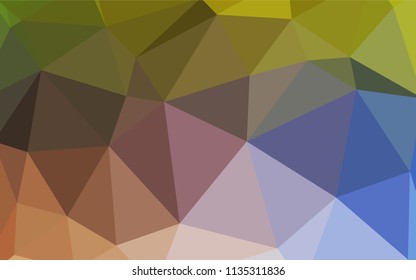 Light Blue, Yellow vector polygon abstract background. A completely new color illustration in a polygonal style. New template for your brand book.