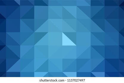 Light Blue, Yellow vector polygon abstract backdrop. Glitter abstract illustration with an elegant triangles. Polygonal design for your web site.