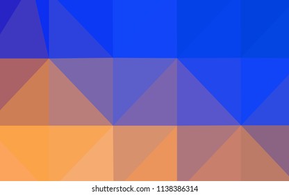 Light Blue, Yellow vector polygon abstract backdrop. Colorful abstract illustration with gradient. The template for cell phone's backgrounds.