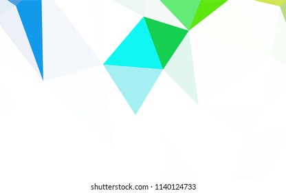 Light Blue, Yellow vector polygon abstract layout. Colorful illustration in abstract style with triangles. New template for your brand book.