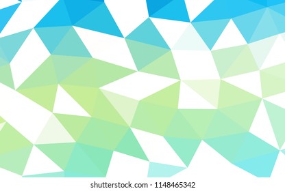 Light Blue, Yellow vector polygon abstract polygon abstract. Colorful abstract illustration with gradient. Brand new style for your business design.
